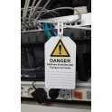 Plaquette d'inspection à suspendre "Danger"