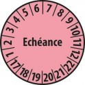 Pastille calendrier personnalisable en Polyester laminé rose