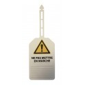 Plaquettes d'inspection à suspendre "Danger" + texte "Ne pas mettre en marche"