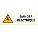 Panneau de Danger "Electricité" Vinyle 297x105mm