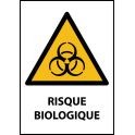 Panneau de Danger "Risque biologique" Vinyle A5