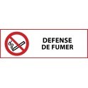 Pictogramme d'interdiction "Défense de fumer" Vinyle 297x105mm