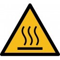 Rouleau Mini Pictogramme de Danger "Surface chaude" autocollants