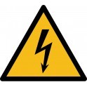 Rouleau Mini Pictogramme de Danger "Electricité" autocollants