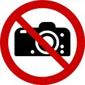 Rouleau Mini Pictogramme d'Interdiction double-face "Interdiction de photographier"