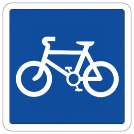 Panneau Indication Type C - Voie réservée aux cyclistes