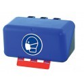 EPIBOXI - Boîte de rangement bleue pour protections respiratoires