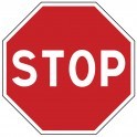 Panneau de circulation Plat Aludibond - Stop
