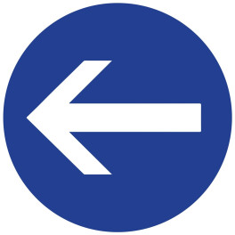Panneau de circulation Plat Aludibond - Flèche direction