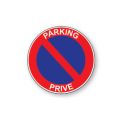 Panneau de circulation Plat Aludibond - Parking privé