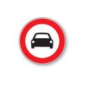 Panneau de circulation Plat Aludibond - Interdit aux voitures