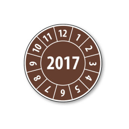 Pastille calendrier année complète 2017 - 4 matériaux