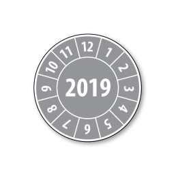 Pastille calendrier année complète 2019 - 4 matériaux