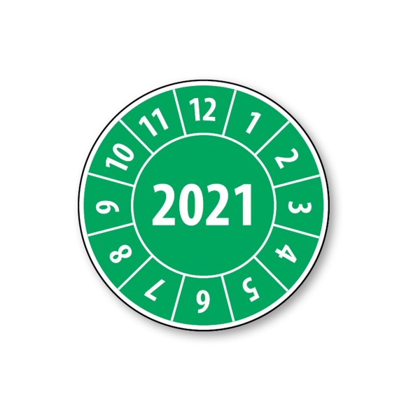 Pastille calendrier année complète 2021- 4 matériaux