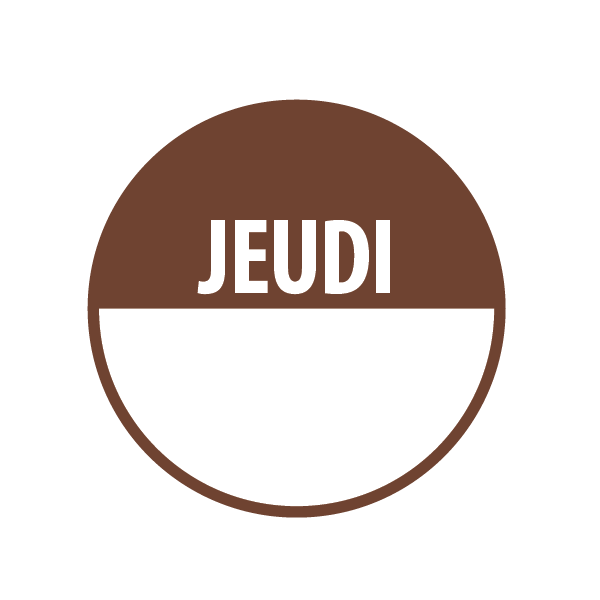 Pastilles "JEUDI" + Zone de Texte