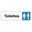 Panneau de Signalétique "Toilettes Mixte Femme/Homme"