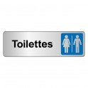 Panneau de Signalétique "Toilettes Mixte Femme/Homme"