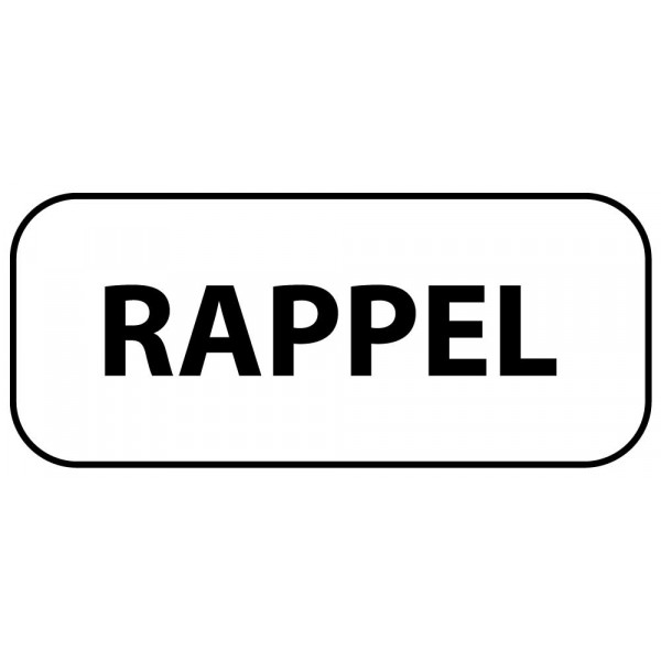 Panonceau d'Indication M9z "Rappel"