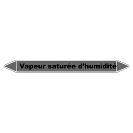 Marqueur de Tuyauterie "Vapeur saturée d’humidité" en Vinyle Laminé