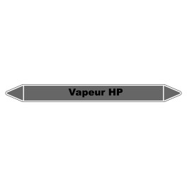 Marqueur de Tuyauterie "Vapeur HP" en Vinyle Laminé