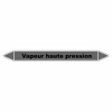 Marqueur de Tuyauterie "Vapeur haute pression" en Vinyle Laminé