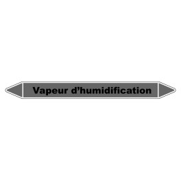 Marqueur de Tuyauterie "Vapeur d’humidification" en Vinyle Laminé