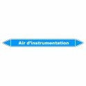 Marqueur de Tuyauterie "Air d’instrumentation" en Vinyle Laminé