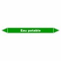 Marqueur de Tuyauterie "Eau Potable" en Vinyle Laminé