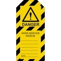 Étiquettes de Condamnation "Danger : Hors-Service"