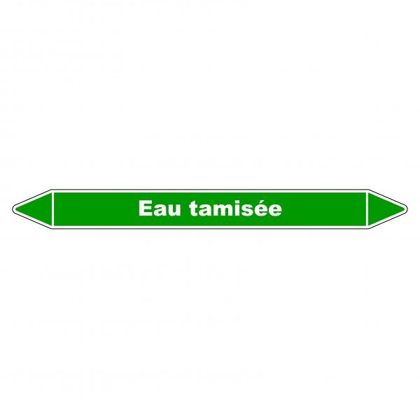 Marqueur De Tuyauterie - Eau Tamisée - En Vinyle Laminé