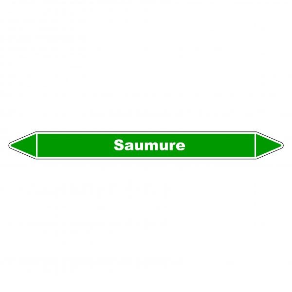 Marqueur De Tuyauterie - Saumure - En Vinyle Laminé