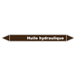 Marqueur de Tuyauterie Huile hydraulique 150 x 12 mm Vinyle Laminé
