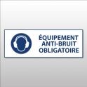 Panneau d'obligation ISO EN 7010 "Equipement anti-bruit obligatoire" M003