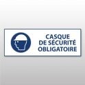 Panneau d'obligation ISO EN 7010 "Casque de sécurité obligatoire" M014