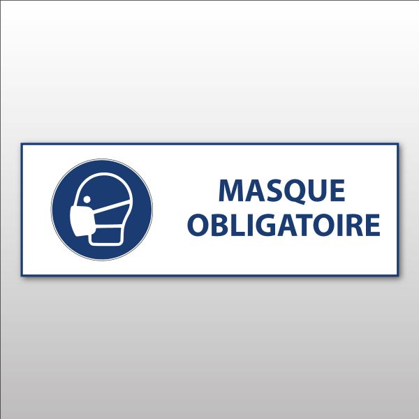 Panneau d'obligation ISO EN 7010 "Masque obligatoire" M016