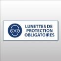 Panneau d'obligation ISO EN 7010 "Lunettes de protection obligatoires" M004