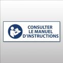 Panneau d'obligation ISO EN 7010 "Consulter le manuel/la notice d'instructions" M002