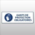Panneau d'obligation ISO EN 7010 "Gants de protection obligatoires" M009