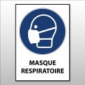 Panneau d'obligation ISO EN 7010 "Masque respiratoire" M016