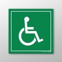 Panneau en PVC "Symbole Handicapé" - 200 x 200mm