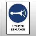 Panneau d'Obligation ISO 7010 "Utiliser le Klaxon" M029 - Vinyle - A5