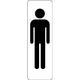 Dreamark Lot de 2 panneaux de toilettes pour salle de bain autocollants signalétique 20 cm symbole homme et femme plaque de bain porte plaque de toilette couleur bronze brossé 