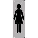 Panneau de Signalétique Silhouette Femme WC