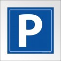 Panneau parking Lettre P en PVC