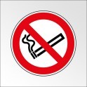 Panneau rond ISO EN 7010 "Interdiction de fumer" P002