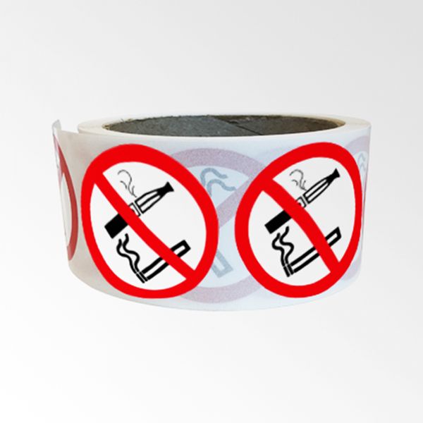 Rouleau de Pictogrammes d'Interdiction "Interdiction de fumer et vapoter"