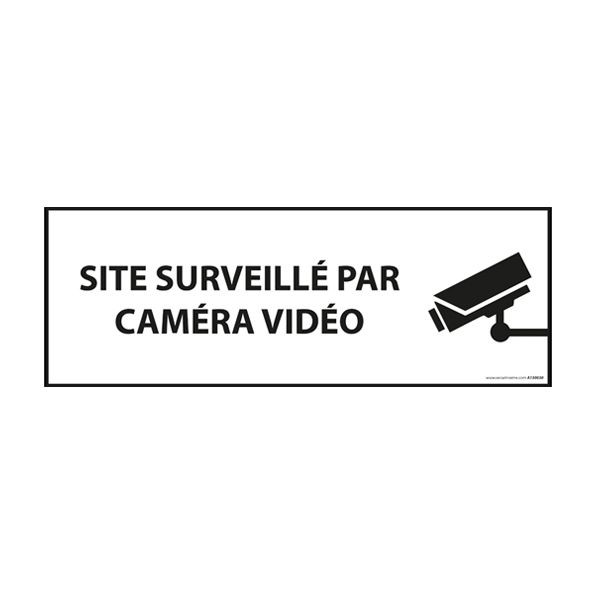 Panneau d'information "Site surveillé par caméra vidéo"