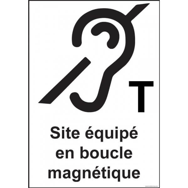 Panneau Signalétique - Site Équipé En Boucle Magnétique