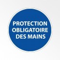 Panneau d'obligation de port d'EPI "Protection obligatoire des mains"