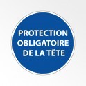 Panneau d'obligation de port d'EPI "Protection obligatoire de la tête"